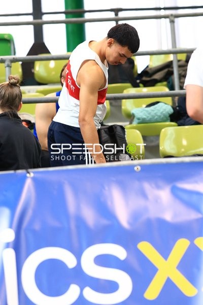 Athlet im Glaspalast Sindelfingen