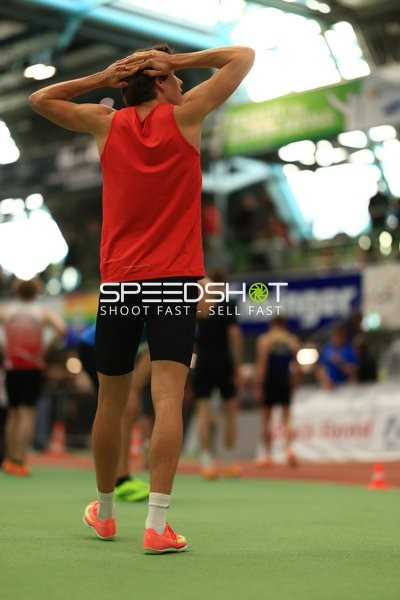 Athlet im Glaspalast Sindelfingen