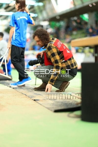Fotograf bei Leichtathletik im Glaspalast