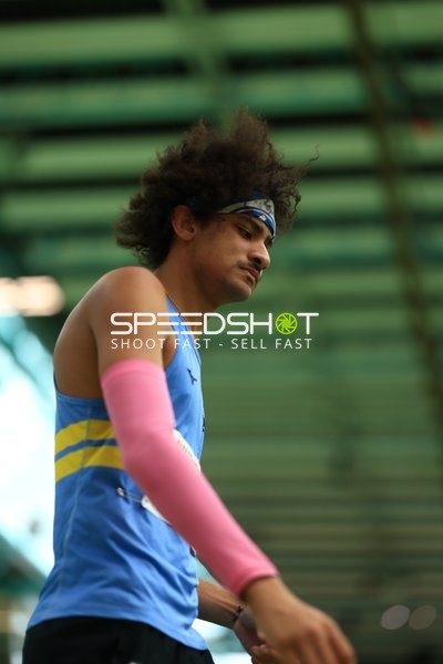 Athlet im Glaspalast Sindelfingen