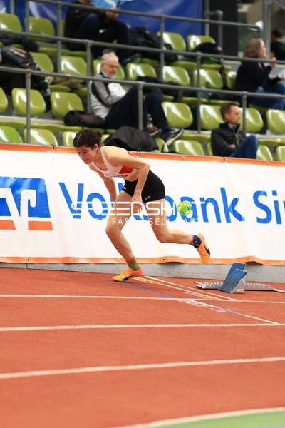 Athlet am Startblock