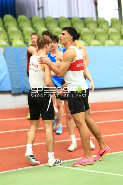Athleten im Gespräch im Glaspalast