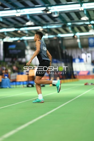 Athlet beim Hochsprung