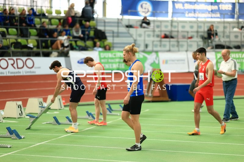 Vorbereitung auf den Sprint im Glaspalast