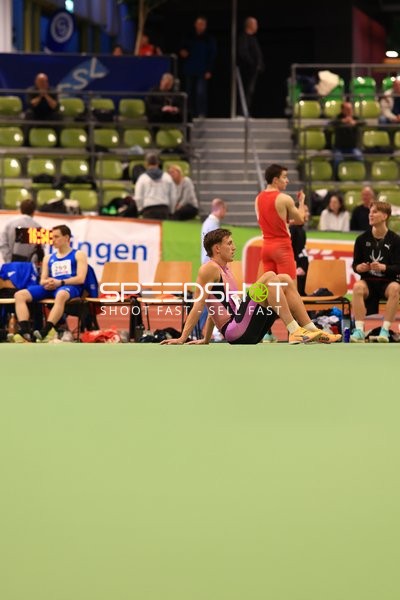 Athlet bereitet sich vor