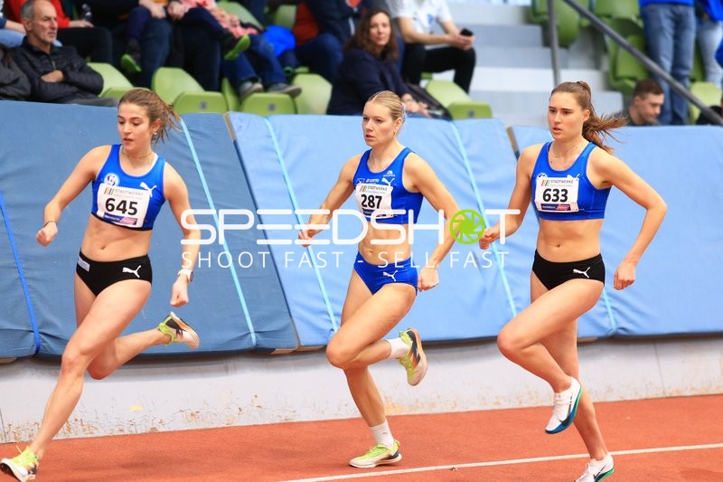 Athletinnen mit Startnummern 645, 287 und 633