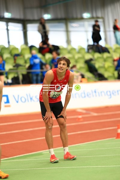 Athlet mit Startnummer 309 im Glaspalast