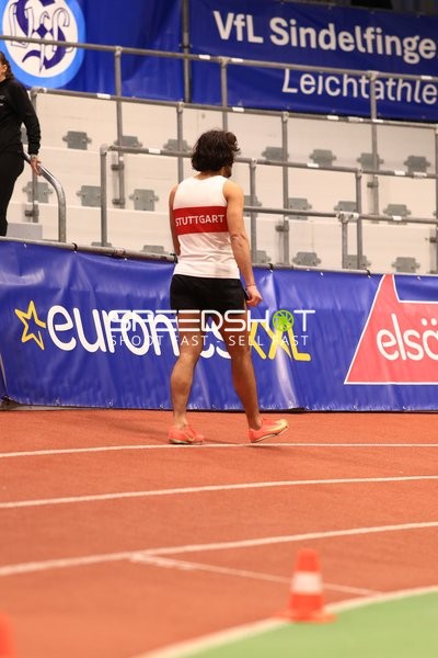 Athlet im Glaspalast Sindelfingen