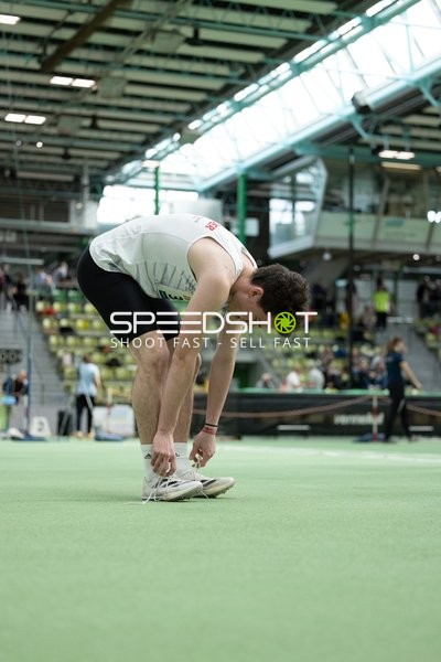 Athlet bereitet sich vor