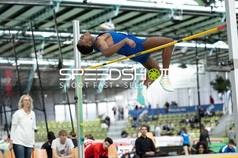 Athlet beim Hochsprung