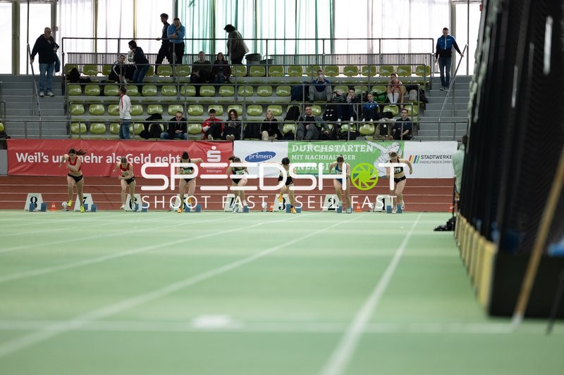 Sprintstart im Glaspalast Sindelfingen