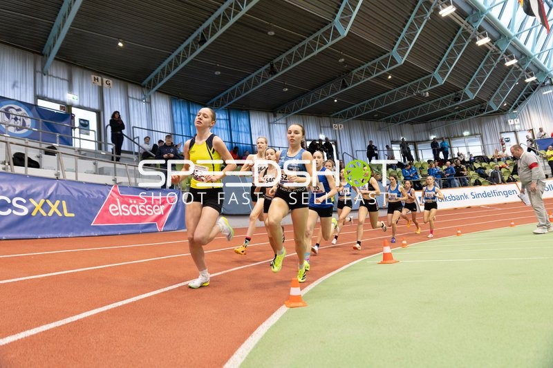 Läuferinnen im Glaspalast Sindelfingen