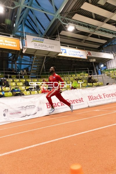 Athlet im Glaspalast Sindelfingen