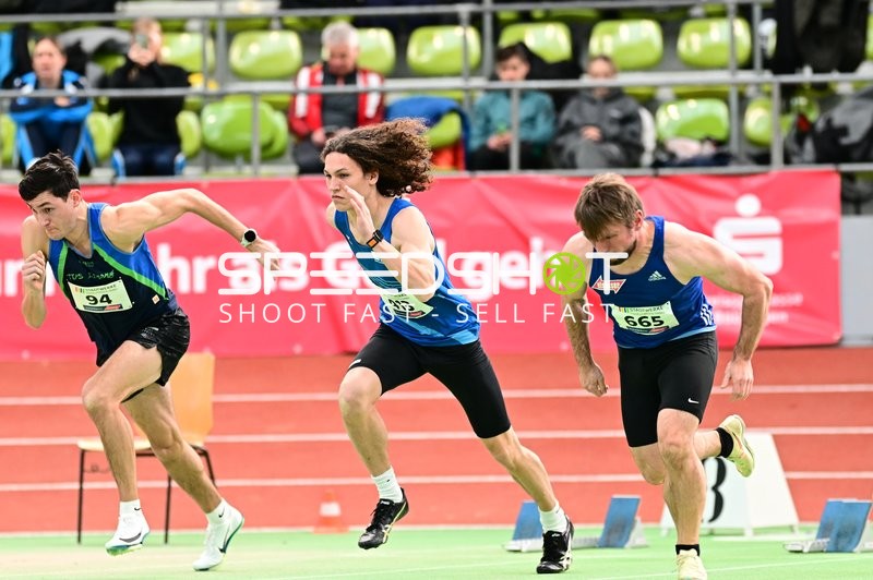 Sprintstart im Glaspalast Sindelfingen