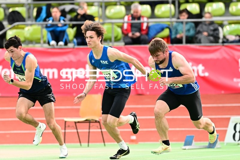 Sprintstart im Glaspalast Sindelfingen