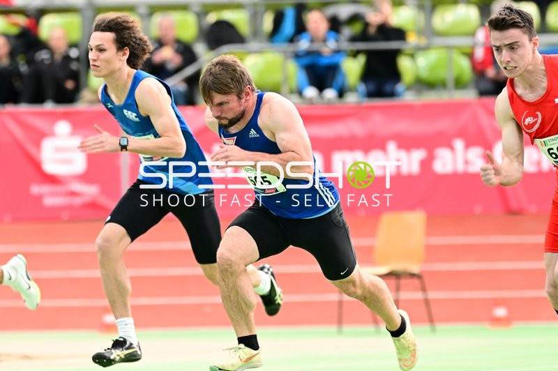 Sprintstart im Glaspalast Sindelfingen