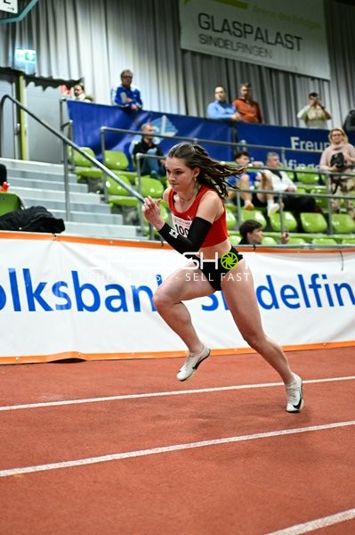 Athletin sprintet im Glaspalast