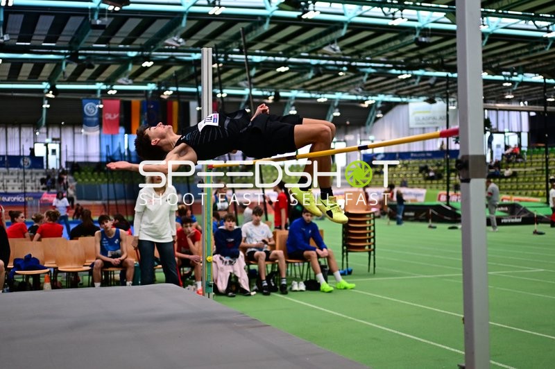 Athlet beim Hochsprung