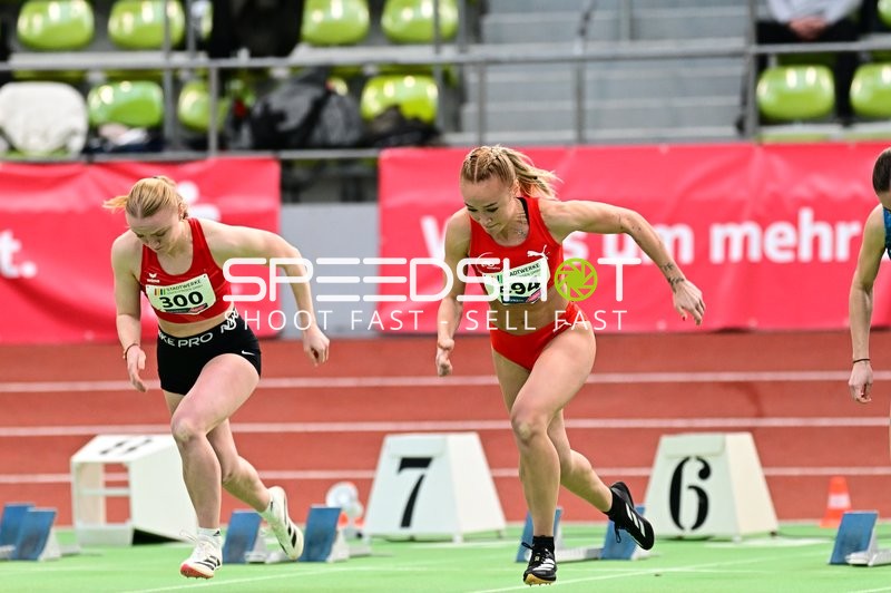 Start der Sprinterinnen im Glaspalast