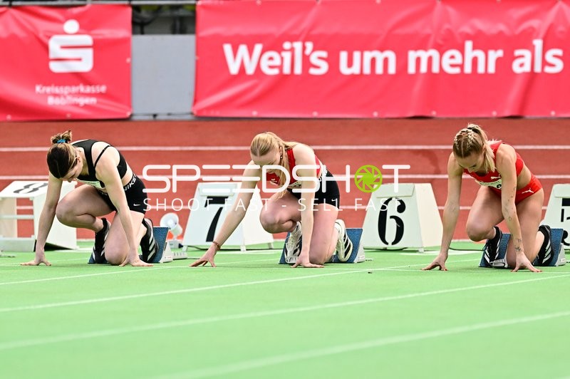 Athletinnen in Startposition