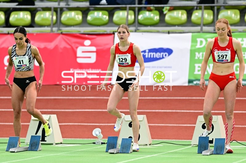 Athletinnen am Startblock