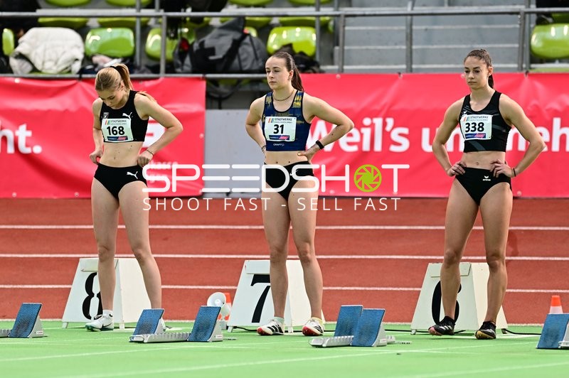 Athletinnen am Startblock