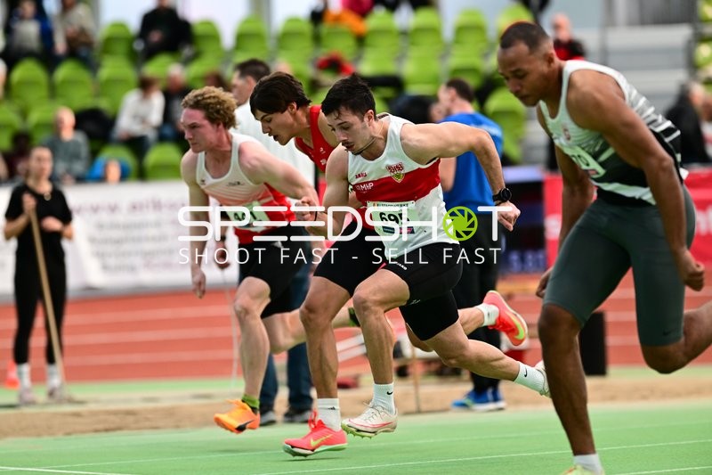 Sprinter starten im Glaspalast