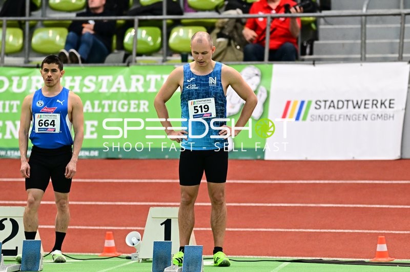 Athleten am Startblock
