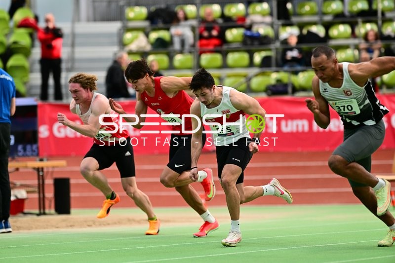 Sprinter starten im Glaspalast