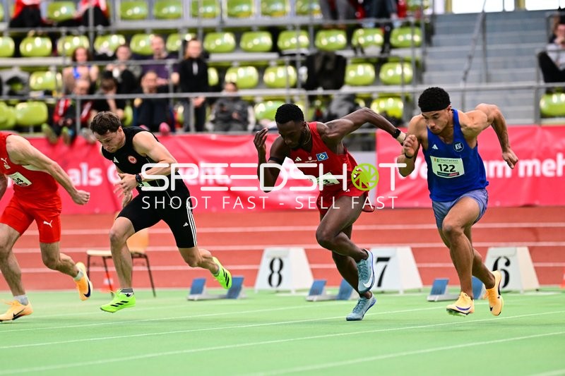 Sprinter starten im Glaspalast