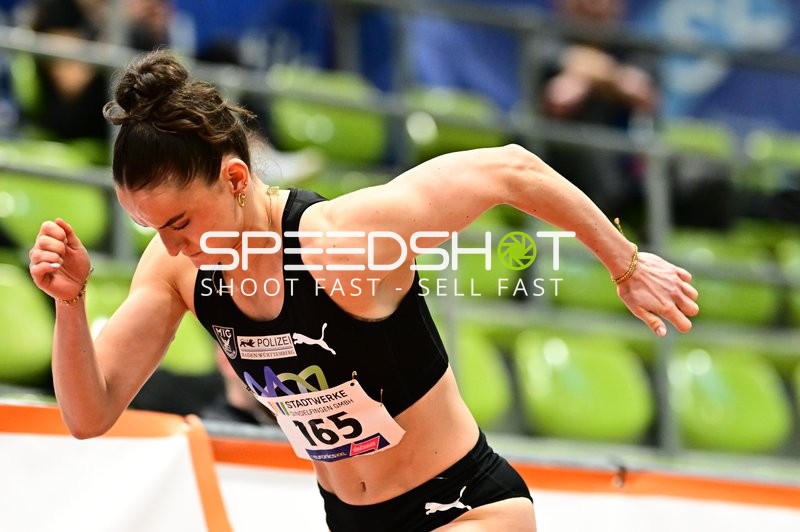 Startnummer 165 sprintet im Glaspalast