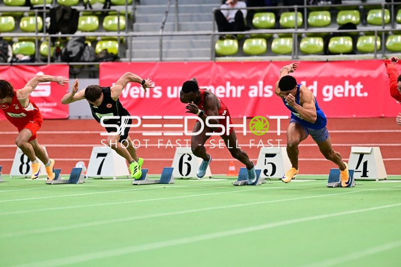 Sprintstart im Glaspalast Sindelfingen