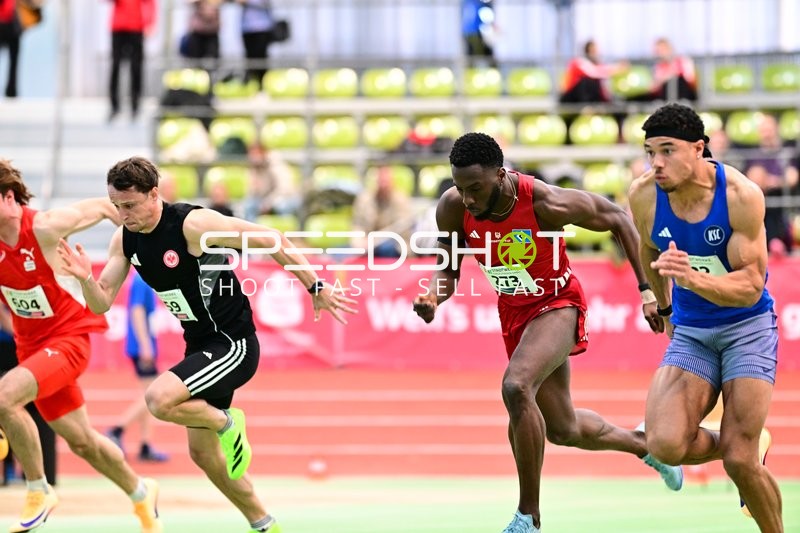 Sprinter starten im Glaspalast