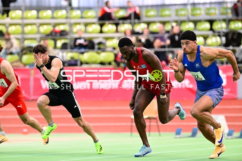 Sprinter starten im Glaspalast
