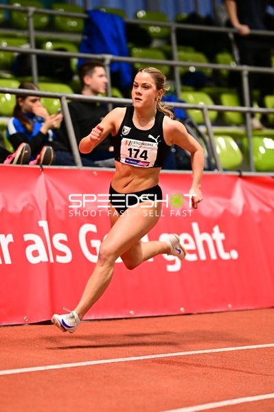 Startnummer 174 sprintet im Glaspalast