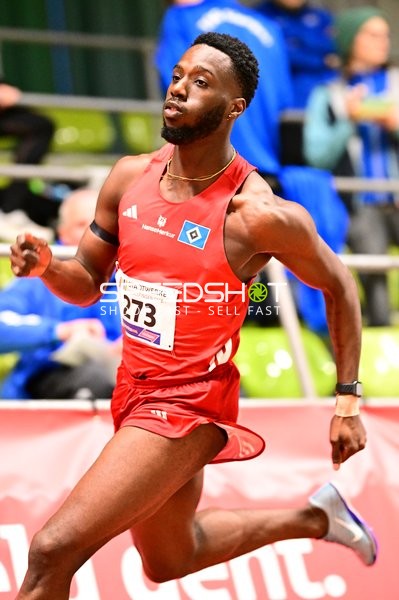 Startnummer 273 sprintet im Glaspalast