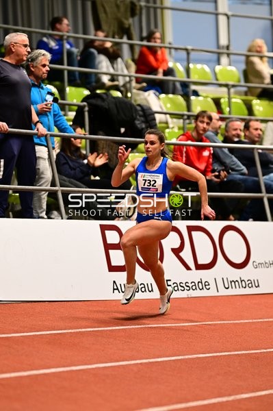 Startnummer 732 sprintet im Glaspalast