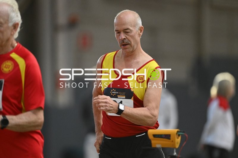 Athlet läuft in Erfurt