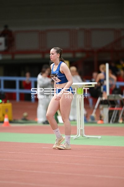 Athletin bereitet sich vor