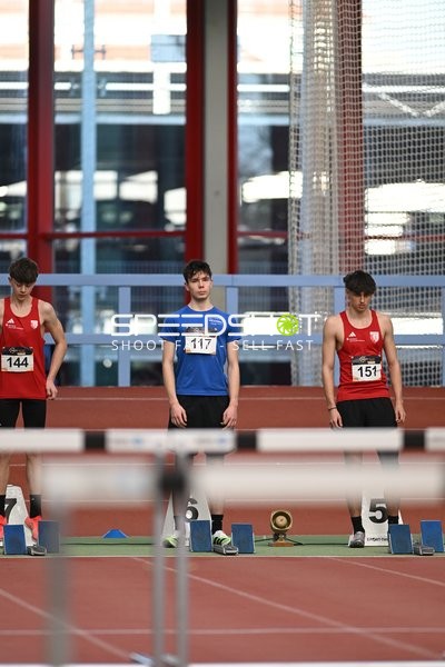 Zwei Athleten am Startblock