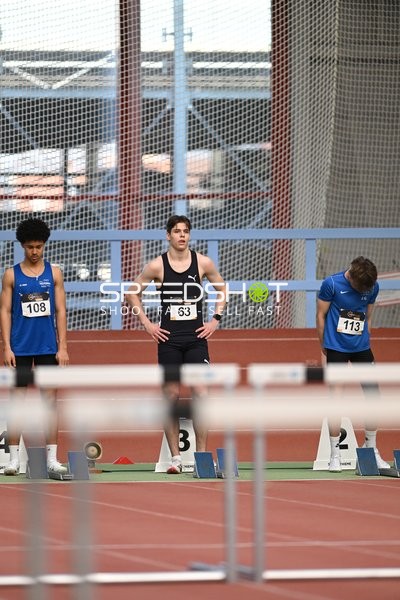 Athleten bereiten sich auf Start vor