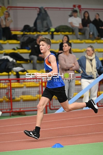 Athlet läuft in Erfurt