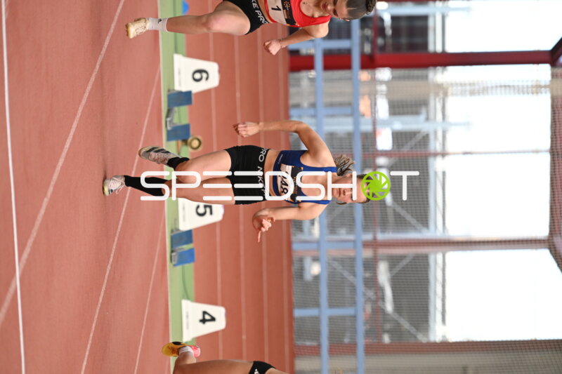 Athletin läuft in Erfurt