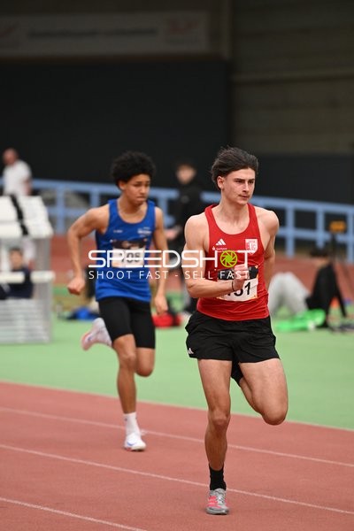 Athleten laufen in Erfurt