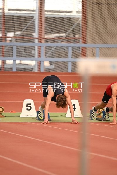 Athleten in Startposition