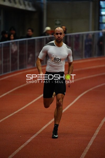 Athlet mit Startnummer 805 in Aktion