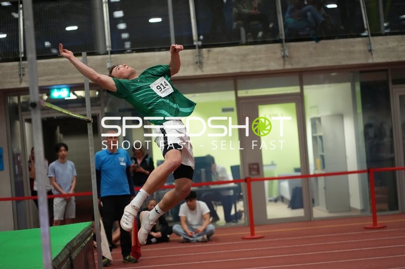 Athlet beim Hochsprung