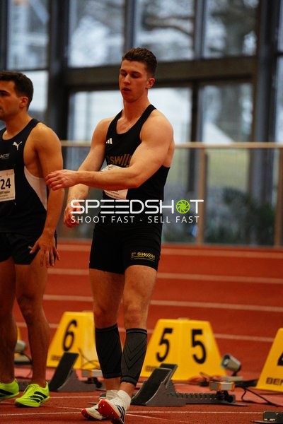 Athlet vor Start in München