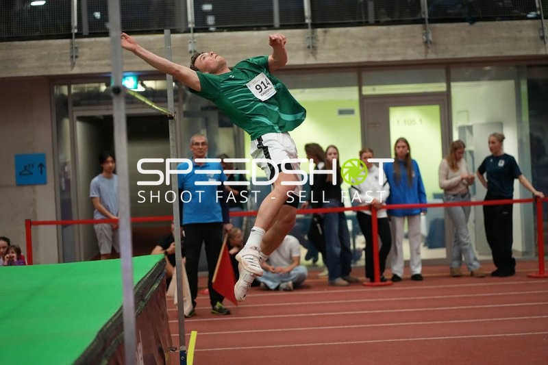 Athlet beim Hochsprung