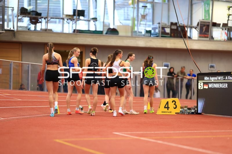 Startaufstellung 60m W15 Finale